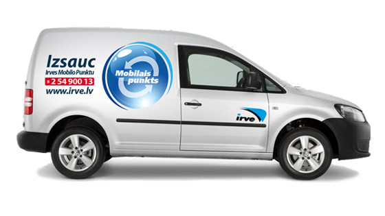 Call for Irve's mobile point courier free of charge